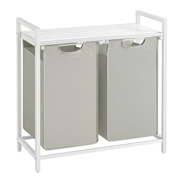 REX White Laundry Basket