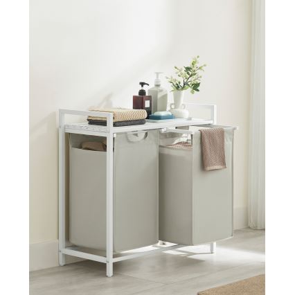 REX White Laundry Basket