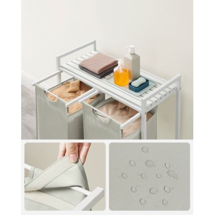 REX White Laundry Basket