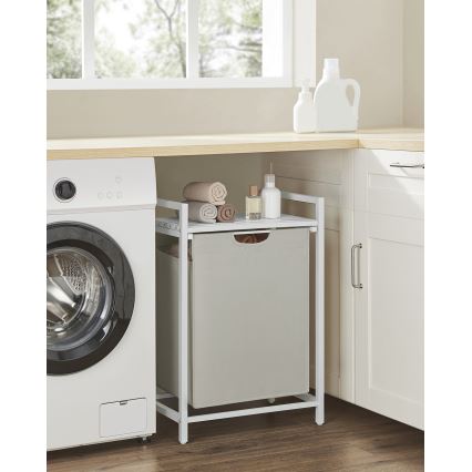 REX White Laundry Basket