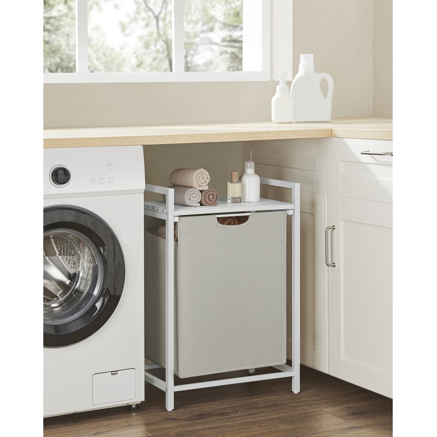 REX White Laundry Basket