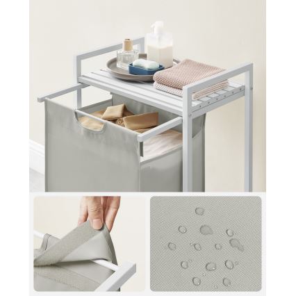 REX White Laundry Basket