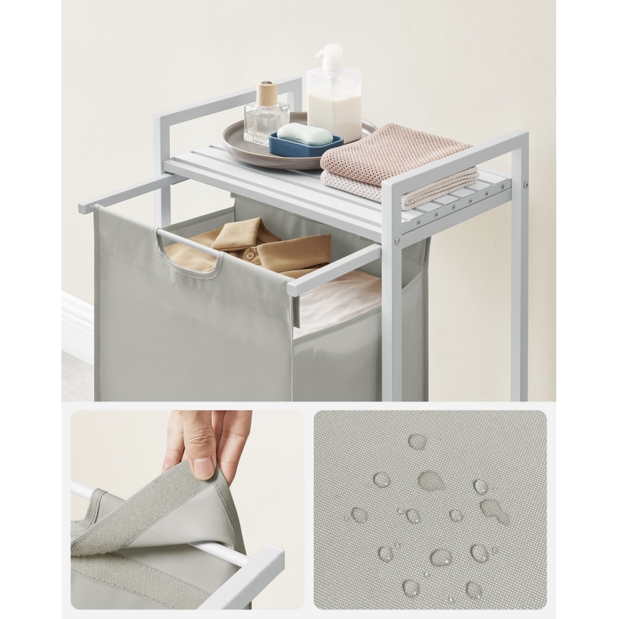 REX White Laundry Basket