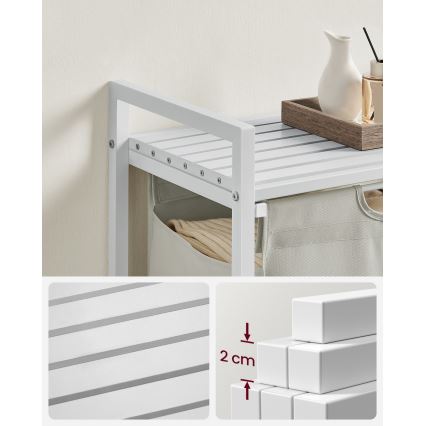 REX White Laundry Basket