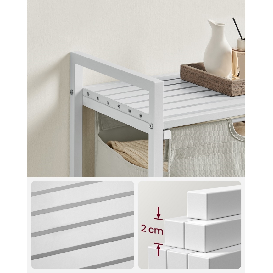 REX White Laundry Basket