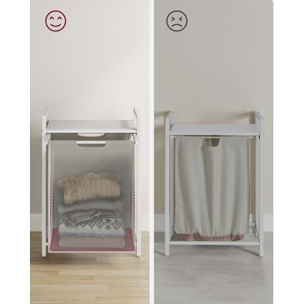 REX White Laundry Basket