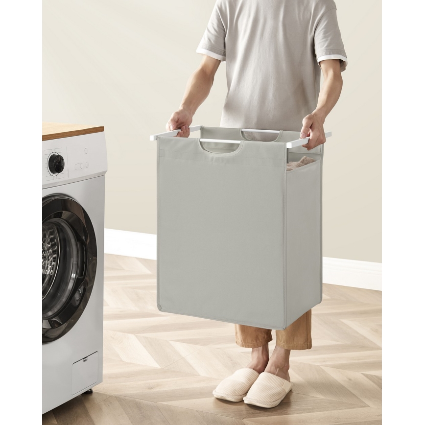 REX White Laundry Basket