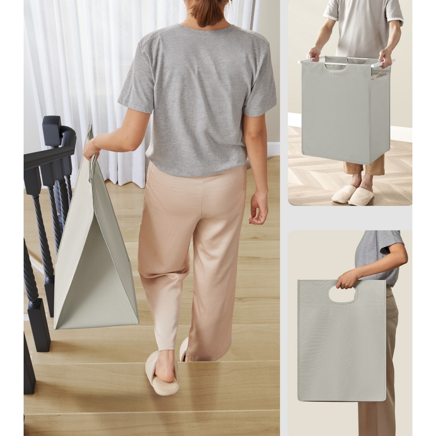 REX White Laundry Basket