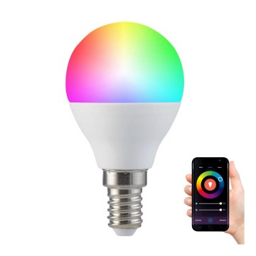 RGB LED Dimmable bulb G45 E14/5,5W/230V 3000-6500K Wi-fi Tuya