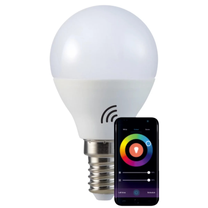 RGB LED Dimmable bulb G45 E14/5,5W/230V 3000-6500K Wi-fi Tuya