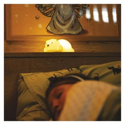 LED RGB Rechargeable Touch Night Light LED/3.7V 1200 mAh Bear