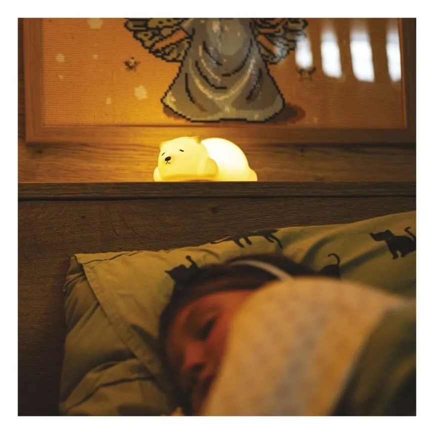 LED RGB Rechargeable Touch Night Light LED/3.7V 1200 mAh Bear