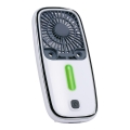 RGB LED Rechargeable Pocket Fan with Misting Function 3.7V 1200 mAh