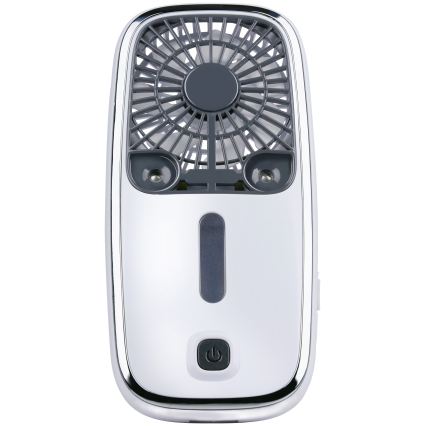 RGB LED Rechargeable Pocket Fan with Misting Function 3.7V 1200 mAh