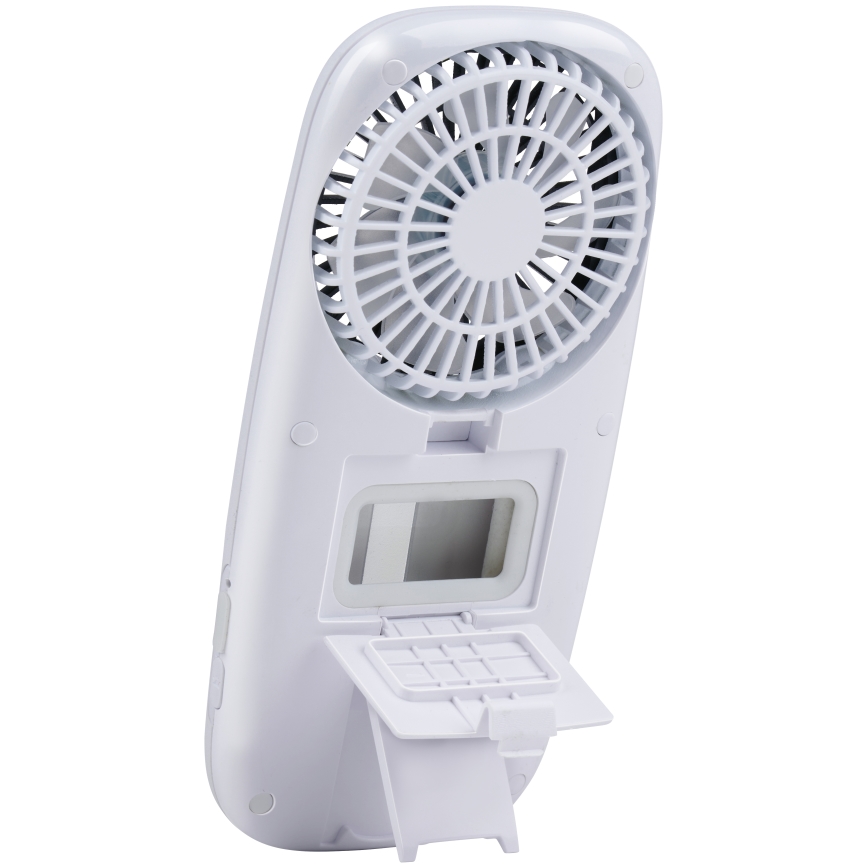 RGB LED Rechargeable Pocket Fan with Misting Function 3.7V 1200 mAh
