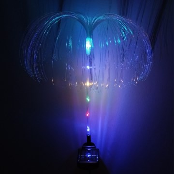 RGB LED Solar Light, LED/1.2 V, 300 mAh, IP44, Black