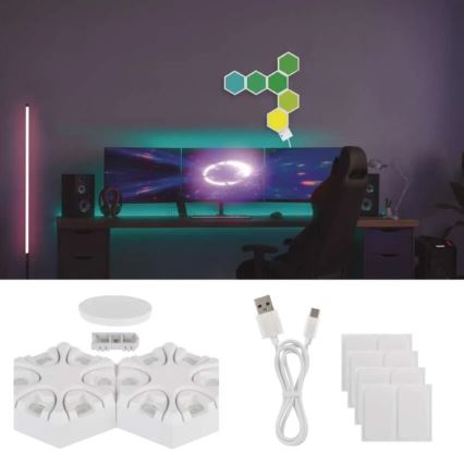 RGBIC Dimmable table lamp GoSmart LED/5,5W/230V Wi-Fi Tuya