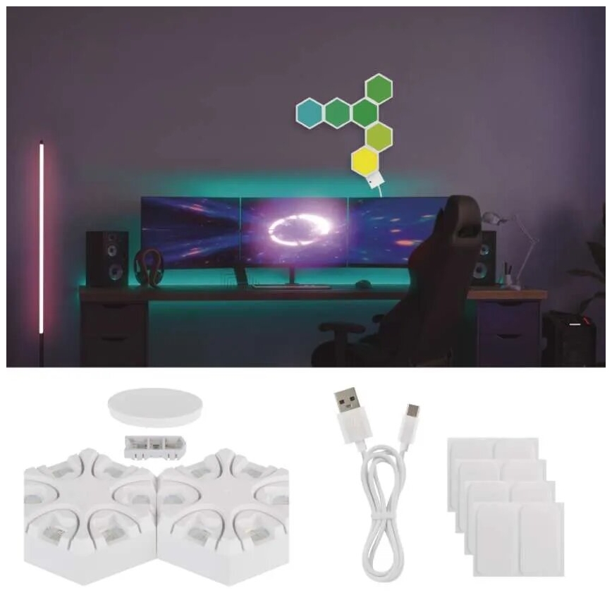 RGBIC Dimmable table lamp GoSmart LED/5,5W/230V Wi-Fi Tuya