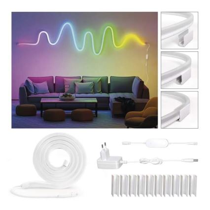 RGBIC LED Dimmable strip GoSmart LED/24W/230V 3 m Wi-Fi Tuya