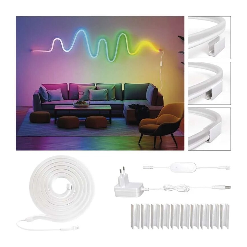 RGBIC LED Dimmable strip GoSmart LED/33W/230V 5 m Wi-Fi Tuya