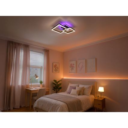 RGBW Dimmable LED Ceiling Light LED/75W/230V 3000-6500K + Remote Control