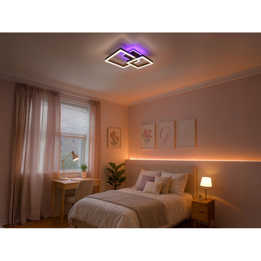 RGBW Dimmable LED Ceiling Light LED/75W/230V 3000-6500K + Remote Control
