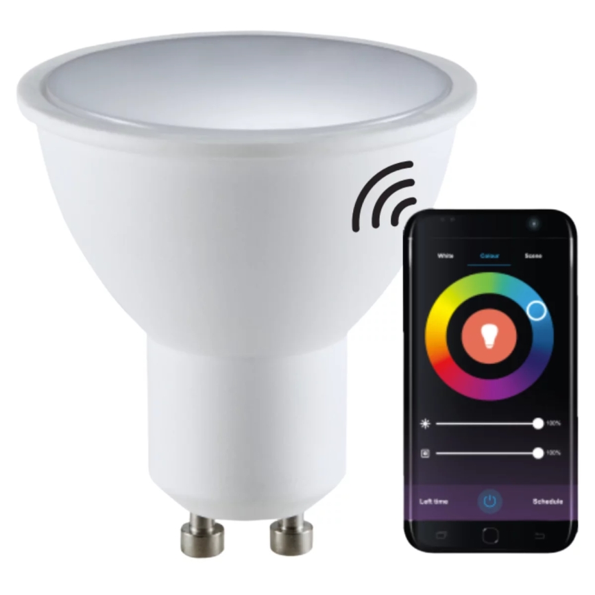 RGBW LED Dimmable bulb G45 GU10/5,5W/230V 2700-6500K Wi-Fi Tuya