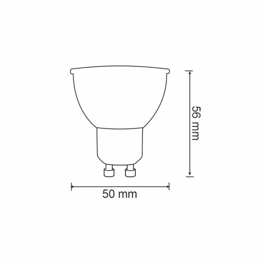 RGBW LED Dimmable bulb G45 GU10/5,5W/230V 2700-6500K Wi-Fi Tuya