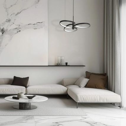 RIBBON LED Cable Pendant Light, 25W, 230V, 4000K, Black