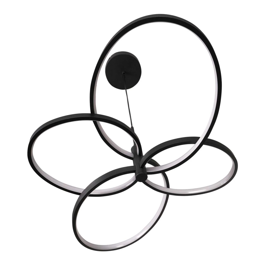 RIBBON LED cable-suspended pendant, 37W, 230V, 4000K, Black