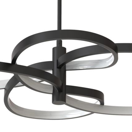 RIBBON LED cable-suspended pendant, 37W, 230V, 4000K, Black