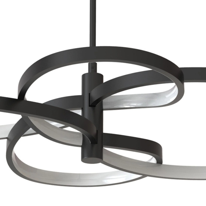 RIBBON LED cable-suspended pendant, 37W, 230V, 4000K, Black