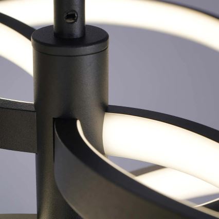 RIBBON LED cable-suspended pendant, 37W, 230V, 4000K, Black