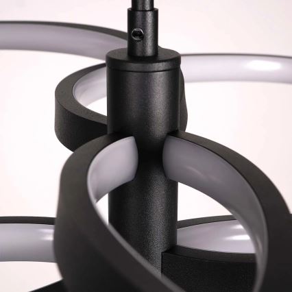 RIBBON LED cable-suspended pendant, 37W, 230V, 4000K, Black