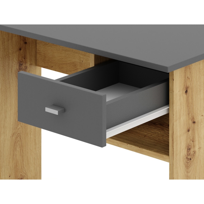 RICO Writing Desk, Artisan Oak/Grey
