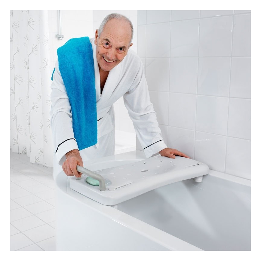 Ridder - Bath seat with grab handle 31x70 cm white