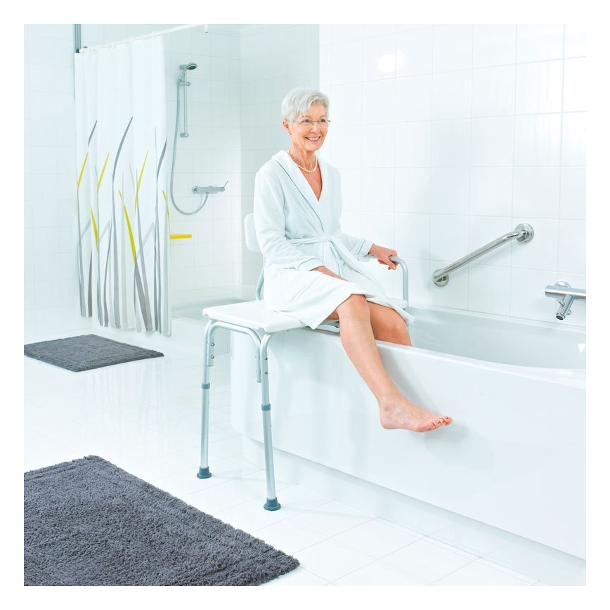 Ridder - Bath Seat with Handle 70x63 cm White