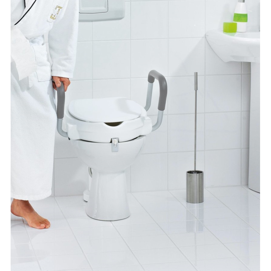 Ridder - Raised Toilet Seat with Armrests, White