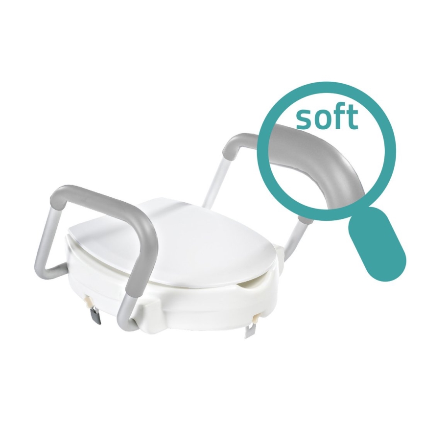 Ridder - Raised Toilet Seat with Armrests, White