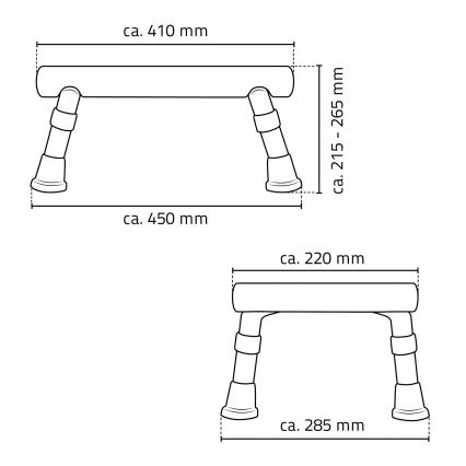 Ridder - Stool 41x26,5 cm white