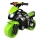 Ride-on motorcycle with headlight, green/black