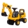 Ride-on push excavator CAT yellow/black