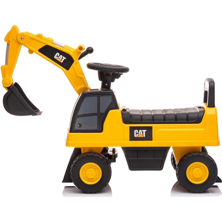 Ride-on push excavator CAT yellow/black