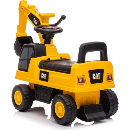 Ride-on push excavator CAT yellow/black