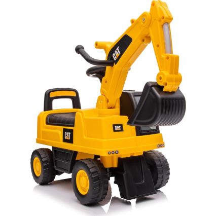 Ride-on push excavator CAT yellow/black