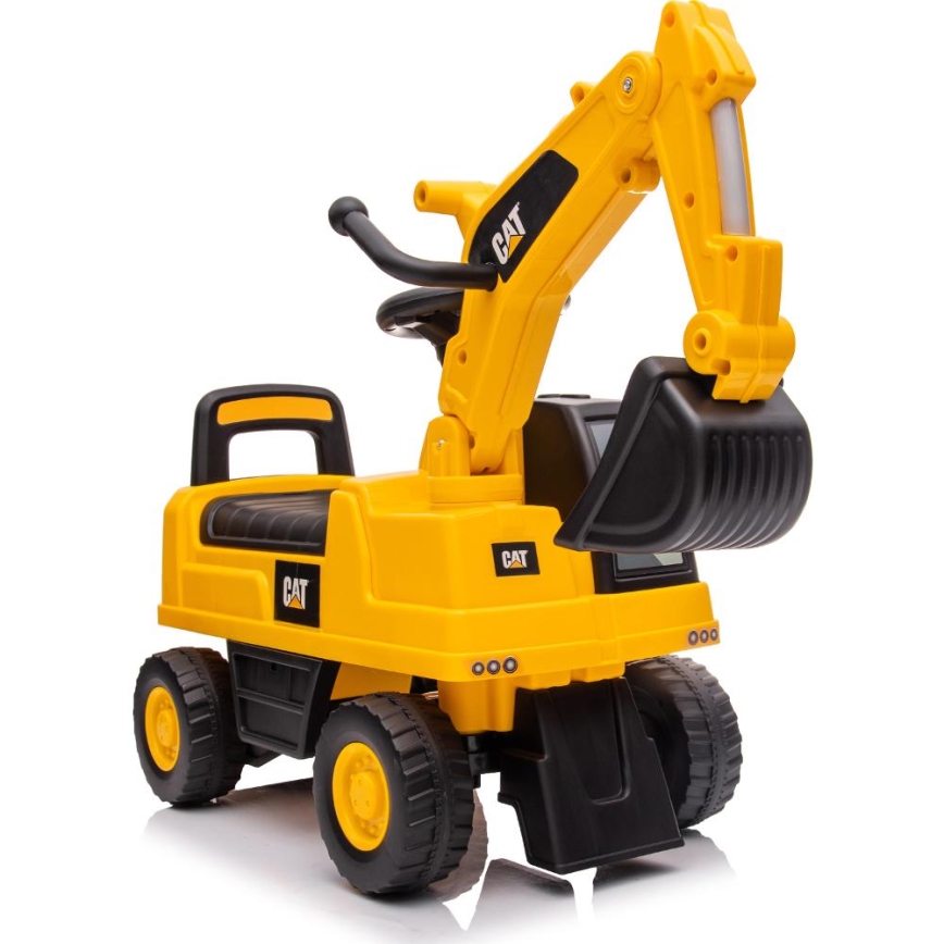 Ride-on push excavator CAT yellow/black