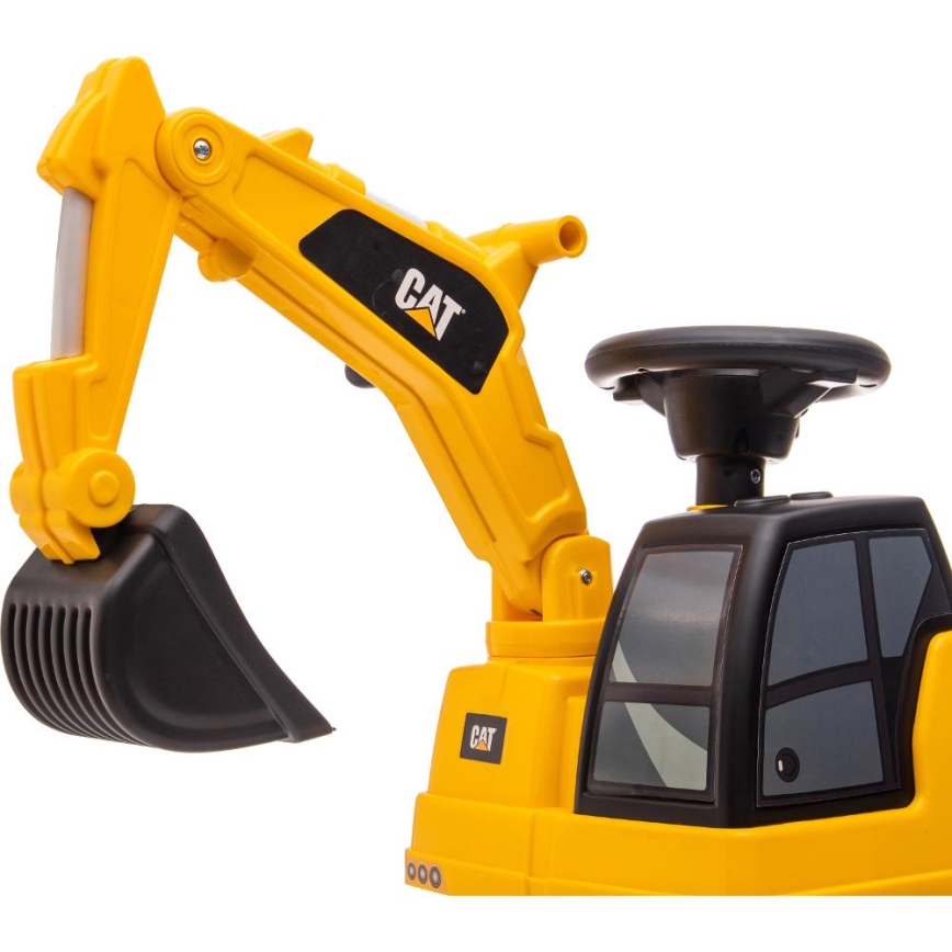 Ride-on push excavator CAT yellow/black