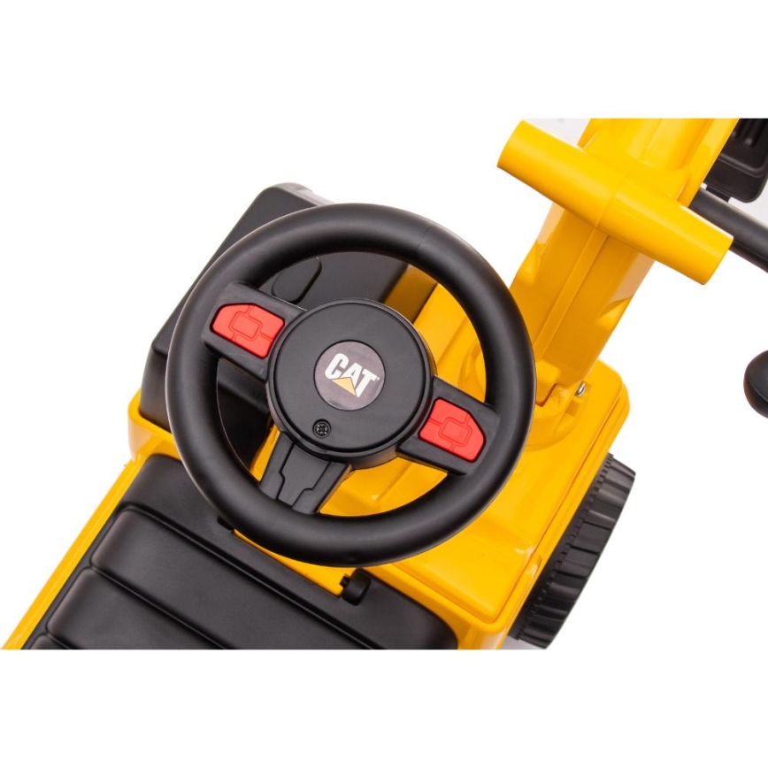 Ride-on push excavator CAT yellow/black
