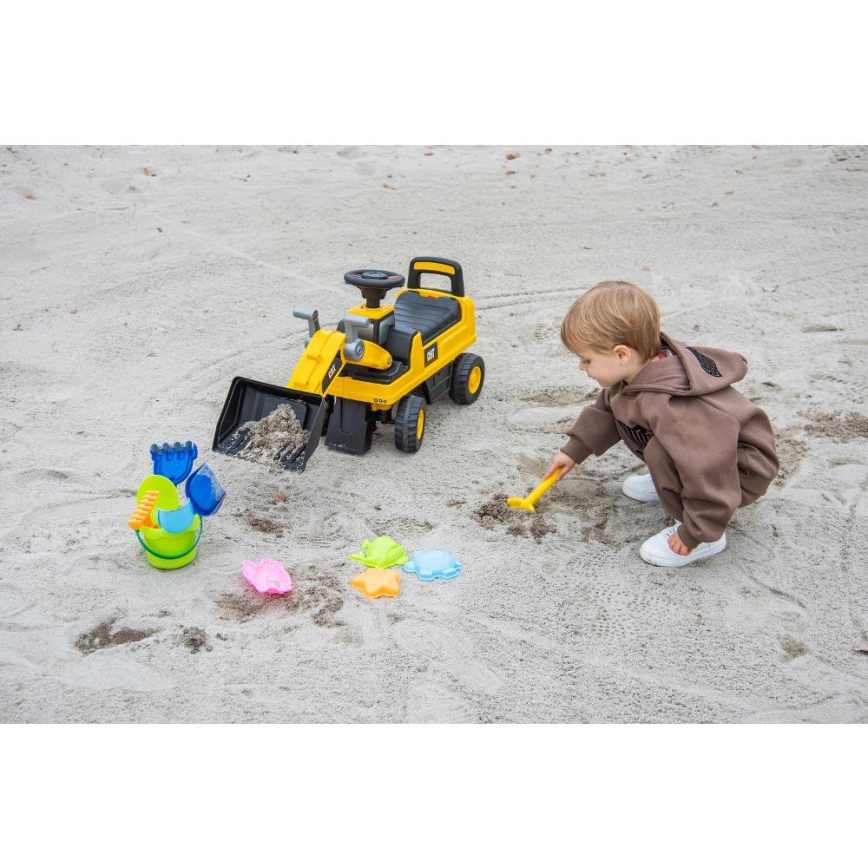 Ride-on push loader CAT yellow/black