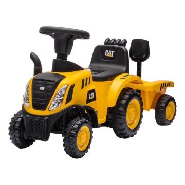 Ride-on push tractor CAT yellow/black